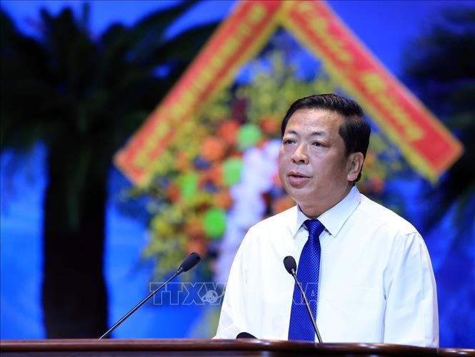 Bộ trưởng Bộ Xây dựng Trần Hồng Minh phát biểu. Ảnh: Tuấn Anh - TTXVN