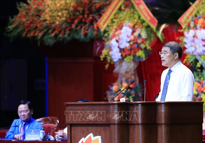 Thủ tướng Lê Minh Hưng phát biểu. Ảnh: Tuấn Anh - TTXVN
