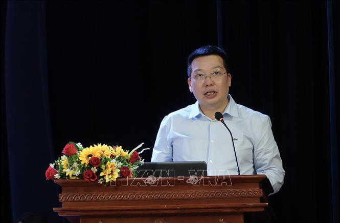 TS. Nguyễn Anh Vũ, Tổng Biên tập Báo Văn hóa phát biểu đề dẫn tại hội thảo. Ảnh: Hữu Duyên - TTXVN