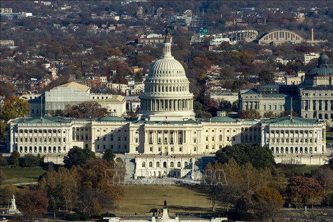 Tòa nhà Quốc hội Mỹ ở Washington, D.C. Ảnh: THX/TTXVN