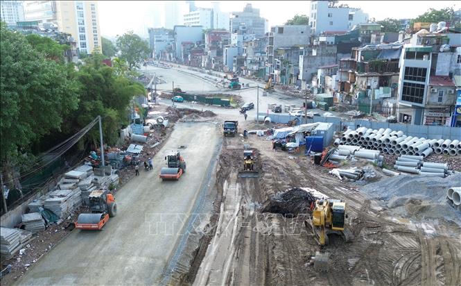 Các đơn vị nhà thầu đang tập trung nhân lực, thiết bị thi công 
