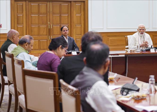 Thủ tướng Ấn Độ Narendra Modi chủ trì cuộc họp của Hội đồng Tư vấn Kinh tế của Thủ tướng tại New Delhi ngày 6/6/2026. Ảnh: ANI/TTXVN