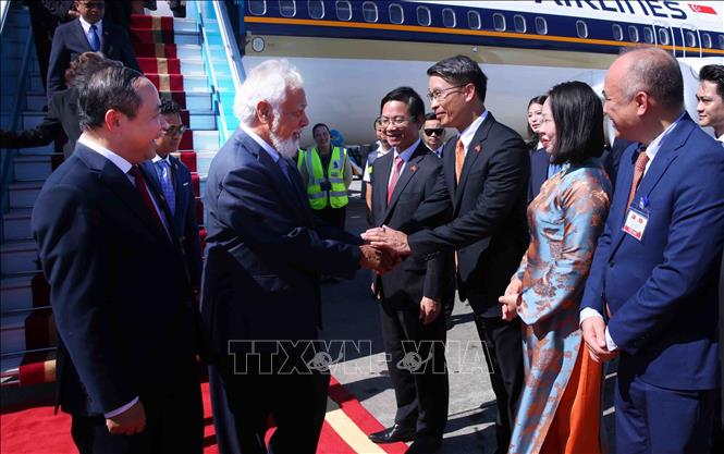 Thủ tướng Timor-Leste Kay Rala Xanana Gusmão đến Hà Nội, bắt đầu thăm chính thức Việt Nam và tham dự Diễn đàn Tương lai ASEAN lần thứ ba. Ảnh: Phạm Kiên - TTXVN