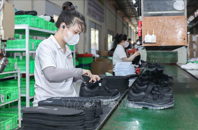 Công nhân hoàn thiện những công đoạn cuối cùng trước khi đóng gói sản phẩm tại Công ty TNHH Nam Bình với thương hiệu Prowin. Ảnh: Phan Phương – TTXVN