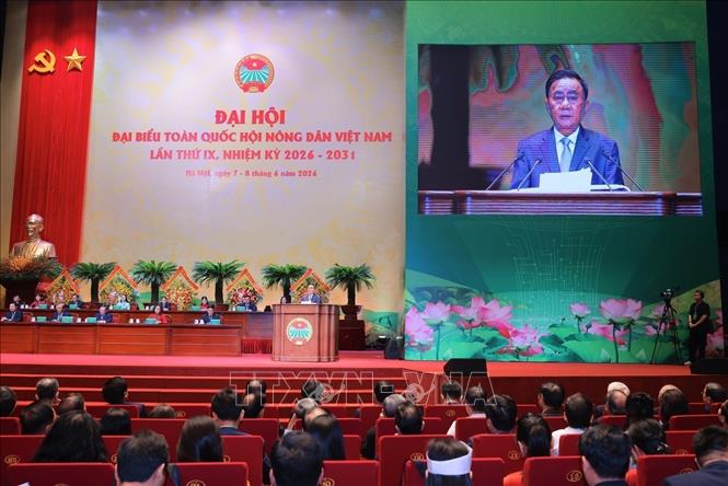 Đồng chí Trần Cẩm Tú, Uỷ viên Bộ Chính trị, Thường trực Ban Bí thư phát biểu chỉ đạo. Ảnh: Hoàng Hiếu - TTXVN