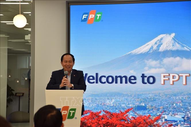 Phó Thủ tướng Chính phủ Lê Tiến Châu phát biểu chỉ đạo tại FPT Japan. Ảnh: Nguyễn Tuyến – PV TTXVN tại Nhật Bản