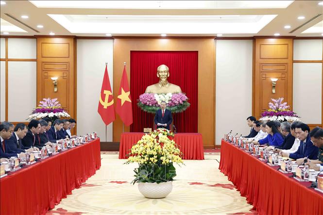 Tổng Bí thư, Chủ tịch nước Tô Lâm phát biểu chỉ đạo. Ảnh: Thống Nhất – TTXVN