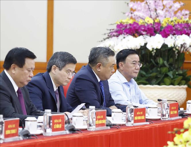 Các đại biểu tham dự cuộc làm việc. Ảnh: Thống Nhất – TTXVN