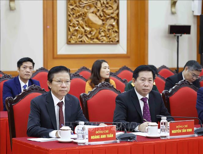 Các đại biểu tham dự cuộc làm việc. Ảnh: Thống Nhất – TTXVN