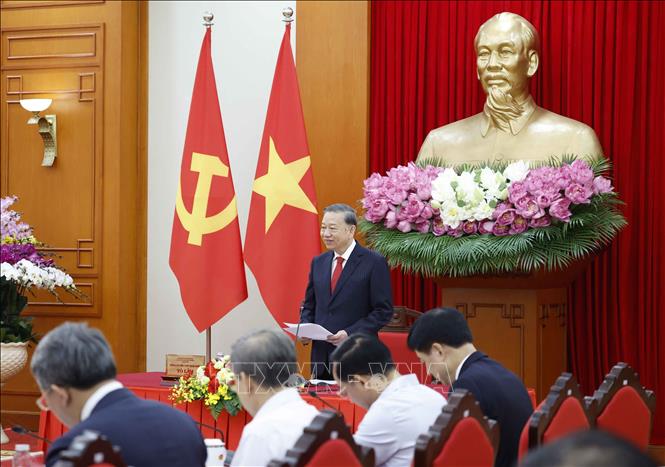 Tổng Bí thư, Chủ tịch nước Tô Lâm phát biểu chỉ đạo. Ảnh: Thống Nhất – TTXVN