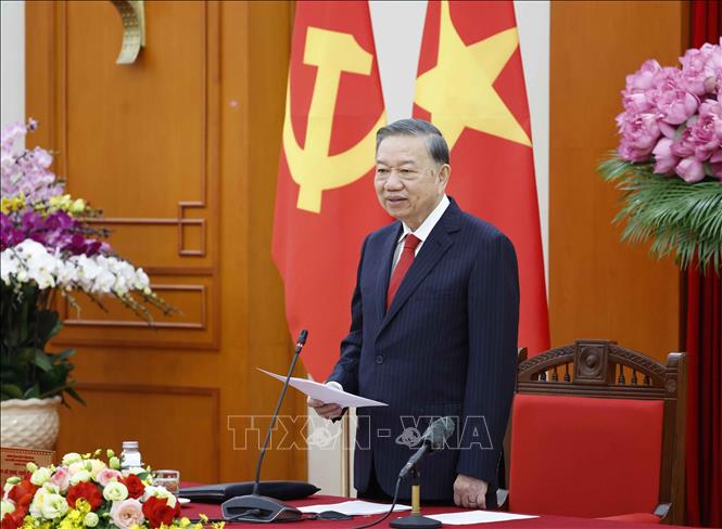 Tổng Bí thư, Chủ tịch nước Tô Lâm phát biểu chỉ đạo. Ảnh: Thống Nhất – TTXVN