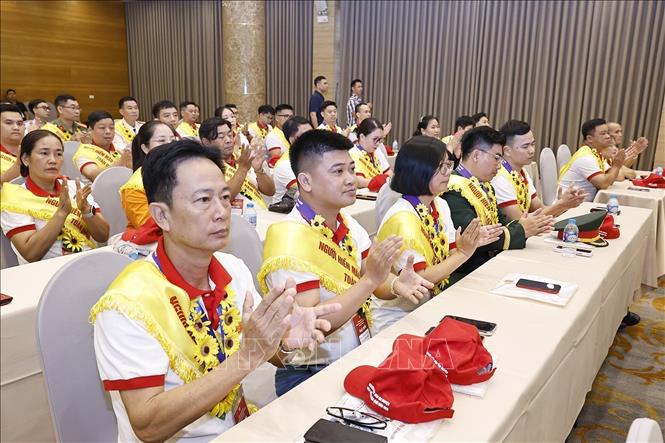 Đại biểu dự Lễ tôn vinh người hiến máu tình nguyện tiêu biểu toàn quốc năm 2026. Ảnh: Doãn Tấn - TTXVN