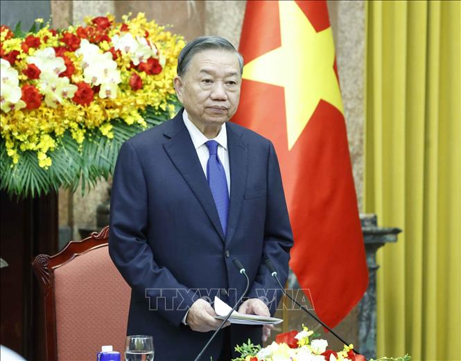 Tổng Bí thư, Chủ tịch nước Tô Lâm phát biểu. Ảnh: Thống Nhất – TTXVN