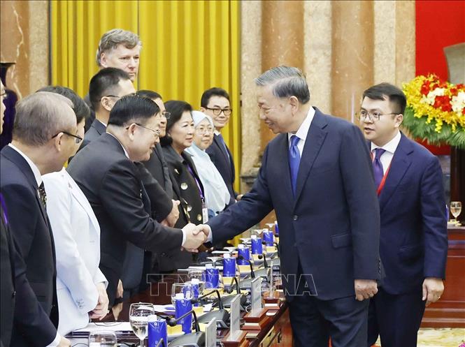 Tổng Bí thư, Chủ tịch nước Tô Lâm và các đại biểu. Ảnh: Thống Nhất – TTXVN