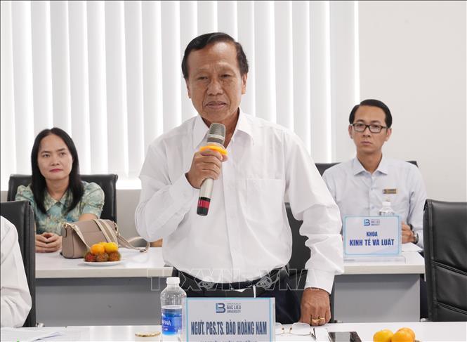 Các đại biểu phát biểu ý kiến tại hội nghị. Ảnh: Chanh Đa - TTXVN