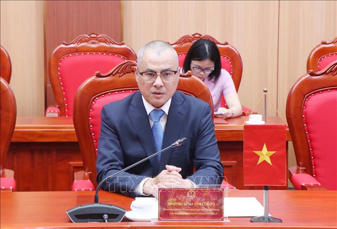 Bí thư Tỉnh ủy Phú Thọ Phạm Đại Dương phát biểu tại buổi làm việc. Ảnh: Thu Hương - TTXVN