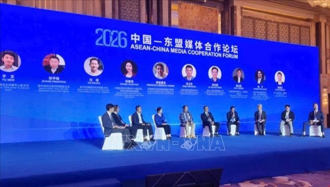 Đại diện Việt Nam và các nước chia sẻ kinh nghiệm thực tiễn về hợp tác truyền thông và nội dung số. Ảnh: Quang Hưng-PV TTXVN tại Trung Quốc.