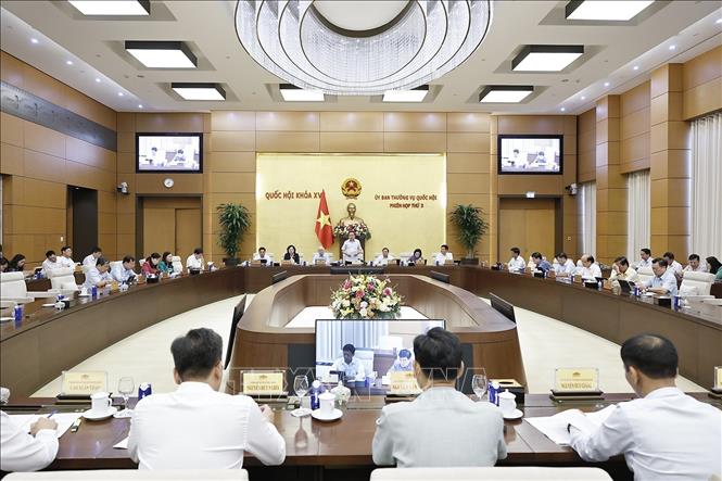 Chủ tịch Quốc hội Trần Thanh Mẫn phát biểu khai mạc Phiên họp. Ảnh: Doãn Tấn – TTXVN