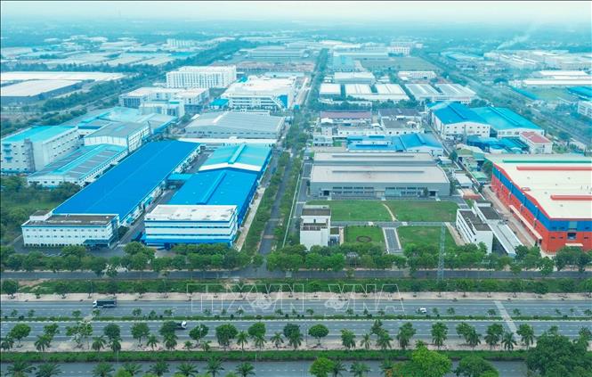 Công ty TNHH Evertie Lighting Việt Nam là doanh nghiệp có vốn đầu tư nước ngoài, thành lập năm 2023 tại Khu công nghiệp Nhơn Trạch VI,  Đồng Nai. Ảnh: Phan Phương - TTXVN