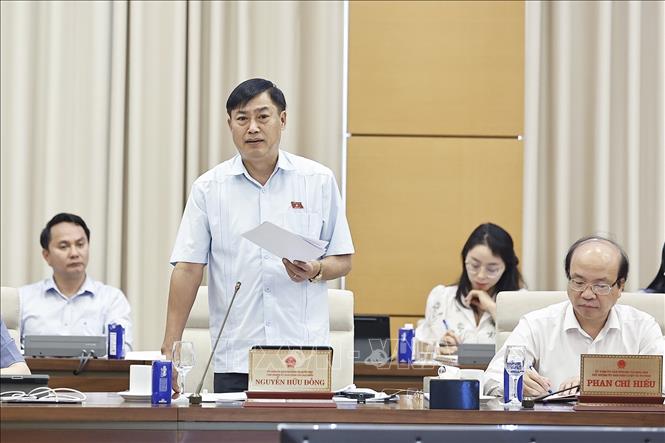 Chủ nhiệm Ủy ban Công tác đại biểu của Quốc hội Nguyễn Hữu Đông phát biểu. Ảnh: Doãn Tấn - TTXVN