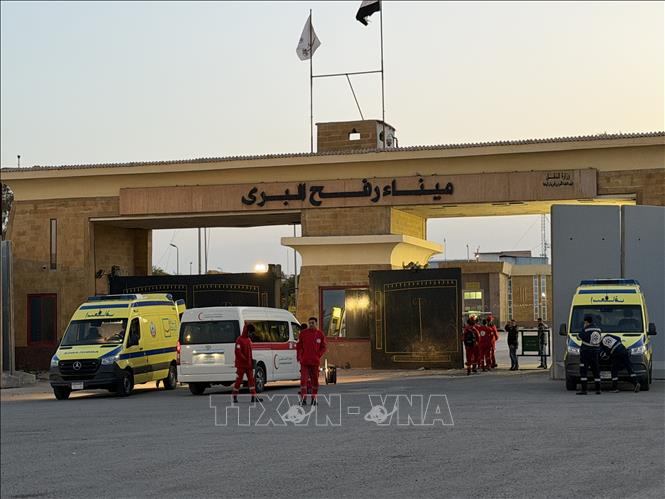 Cửa khẩu Rafah ở Dải Gaza. Ảnh: THX/TTXVN