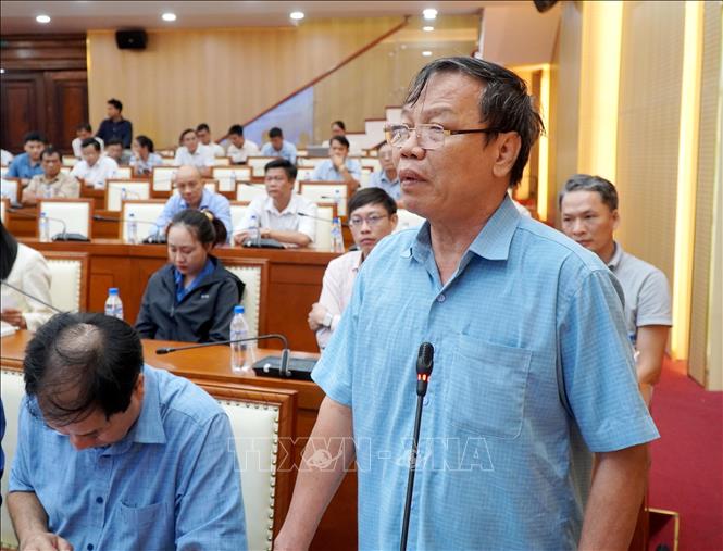 Các đại biểu đóng góp ý kiến tại Hội nghị. Ảnh: Lê Phước Ngọc-TTXVN

