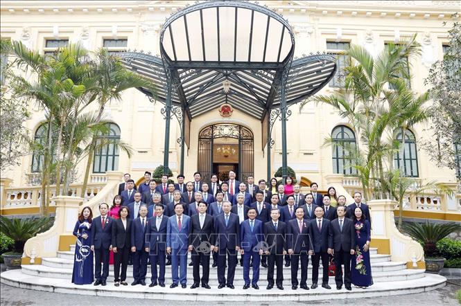 Tổng Bí thư, Chủ tịch nước Tô Lâm và các đại biểu chụp ảnh chung. Ảnh: Thống Nhất – TTXVN