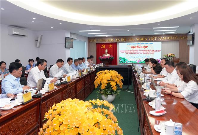 Quang cảnh buổi làm việc. Ảnh: Phạm Minh Tuấn-TTXVN.