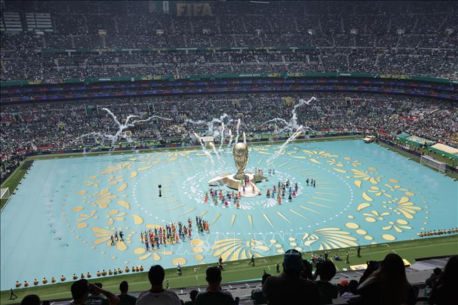 Các nghệ sĩ trình diễn tại Lễ khai mạc FIFA World Cup 2026 ở Mexico City, Mexico ngày 11/6/2026. Ảnh: THX/TTXVN