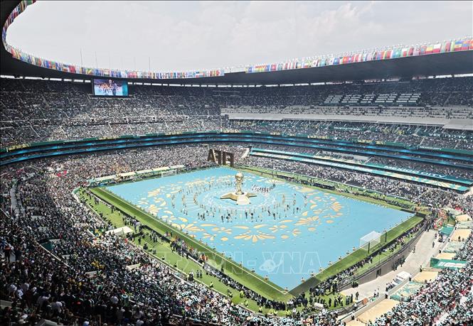 Quang cảnh lễ khai mạc FIFA World Cup 2026 tại Mexico City, Mexico ngày 11/6/2026. Ảnh: Yonhap/TTXVN