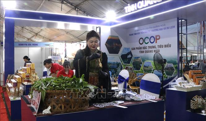 Hội chợ Thương mại Festival Huế 2026 có nhiều gian hàng đến từ các tỉnh, thành tham dự. Ảnh: Văn Dũng-TTXVN
