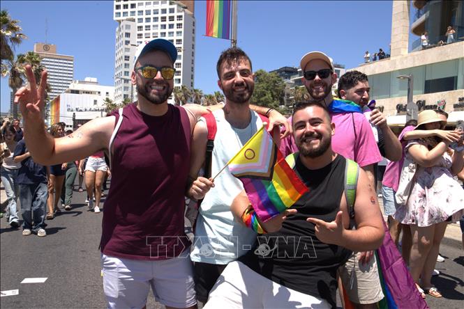 Cuộc diễu hành Tel Aviv Pride 2026 là sự kiện văn hóa lớn nhất tại Tel Aviv (Israel). Ảnh: Thanh Bình - PV TTXVN tại Israel