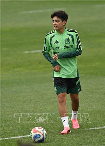 Cầu thủ Gilberto Mora trong buổi tập luyện tại Mexico City, Mexico ngày 6/6/2026. Ảnh: THX/TTXVN