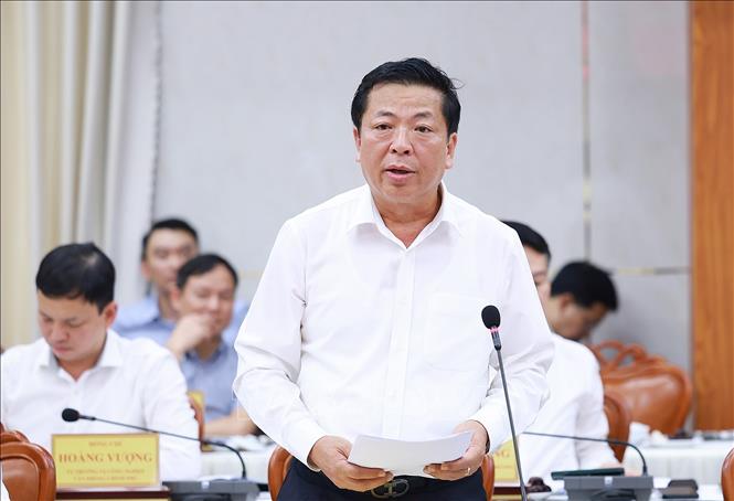 Bộ trưởng Bộ Xây dựng Trần Hồng Minh phát biểu. Ảnh: Dương Giang – TTXVN 
