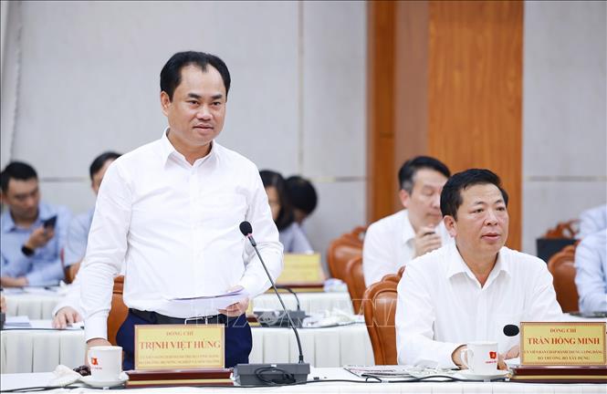 Bộ trưởng Bộ Nông nghiệp và Môi trường Trịnh Việt Hùng phát biểu. Ảnh: Dương Giang – TTXVN 
