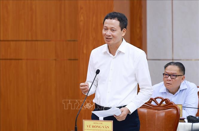 Bí thư Thành uỷ Đồng Nai Vũ Hồng Văn phát biểu. Ảnh: Dương Giang – TTXVN 
