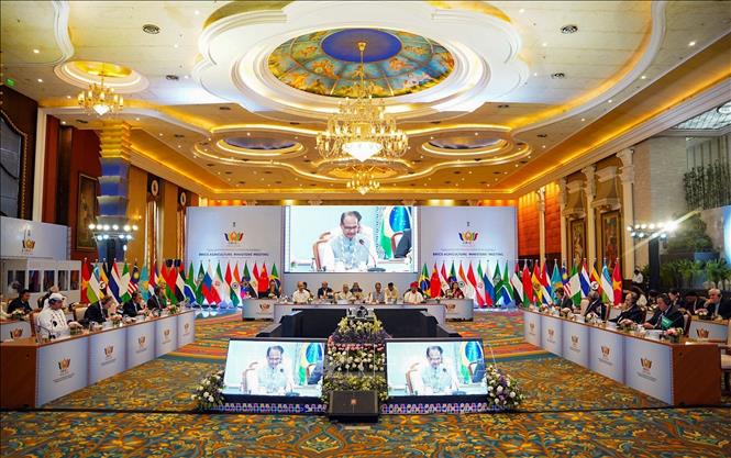 Hội nghị Bộ trưởng Nông nghiệp BRICS lần thứ 16 tại Indore, bang Madhya Pradesh, Ấn Độ ngày 13/6/2026. Ảnh: ANI/TTXVN