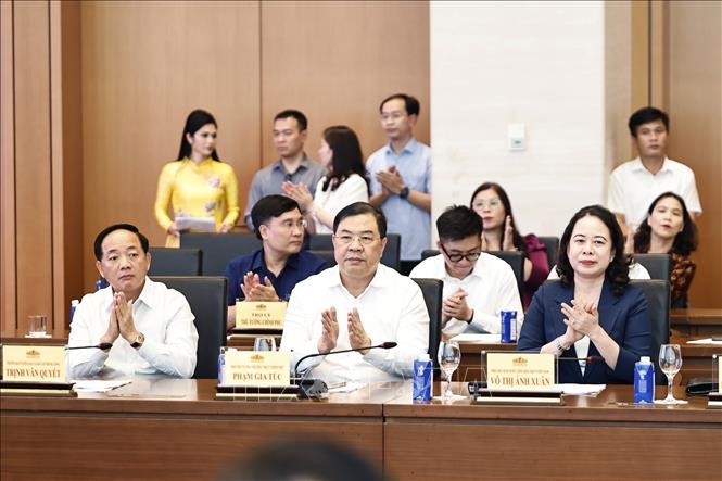 Đại biểu dự cuộc gặp mặt của Thủ tướng Chính phủ và Chủ tịch Quốc hội với lãnh đạo các cơ quan báo chí nhân Ngày Báo chí Cách mạng Việt Nam (21/6/1925 - 21/6/2026). Ảnh: Doãn Tấn – TTXVN