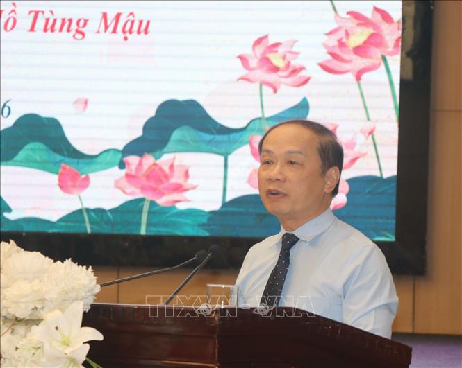 Phó Trưởng Ban Thường trực Ban Tuyên giáo và Dân vận Trung ương Phạm Tất Thắng phát biểu kết luận hội thảo. Ảnh: Trịnh Duy Hưng - TTXVN
