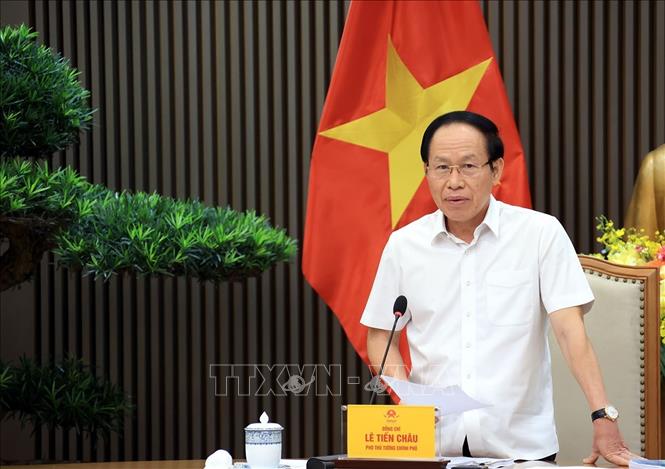 Phó thủ tướng Lê Tiến Châu phát biểu. Ảnh: Tuấn Anh - TTXVN