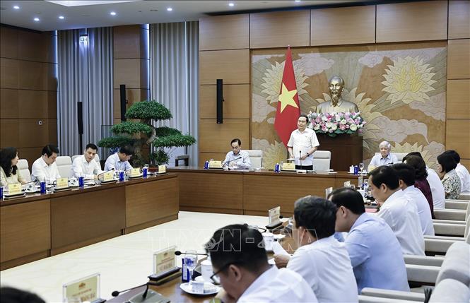 Chủ tịch Quốc hội Trần Thanh Mẫn phát biểu. Ảnh: Doãn Tấn - TTXVN