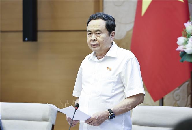 Chủ tịch Quốc hội Trần Thanh Mẫn phát biểu. Ảnh: Doãn Tấn - TTXVN