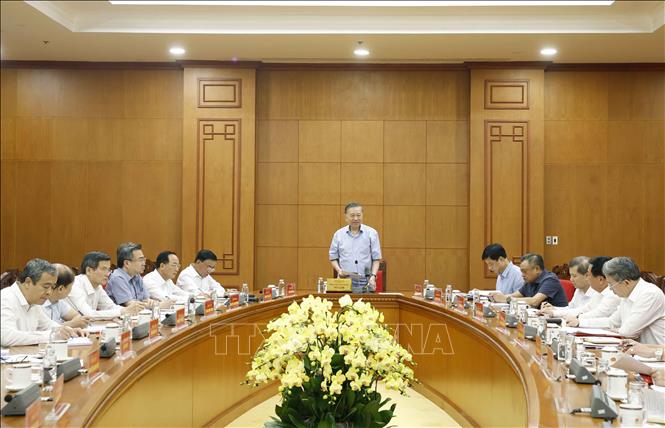 Tổng Bí thư, Chủ tịch nước Tô Lâm phát biểu chỉ đạo. Ảnh: Thống Nhất – TTXVN