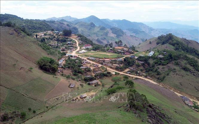 Bản Móng Nặm, xã Móng Nặm, huyện Xiềng Khọ, tỉnh Hủa Phăn (Lào). Ảnh: Quang Quyết - TTXVN