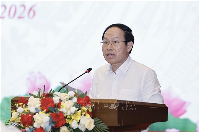 Phó Thủ tướng Chính phủ  Lê Tiến Châu phát biểu. Ảnh: Doãn Tấn - TTXVN