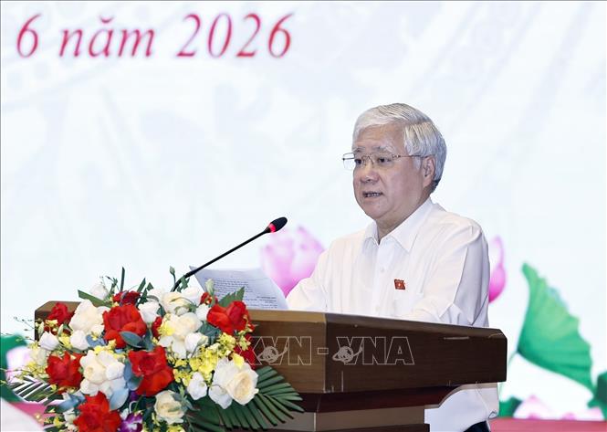 Phó Chủ tịch Thường trực Quốc hội Đỗ Văn Chiến phát biểu. Ảnh: Doãn Tấn - TTXVN