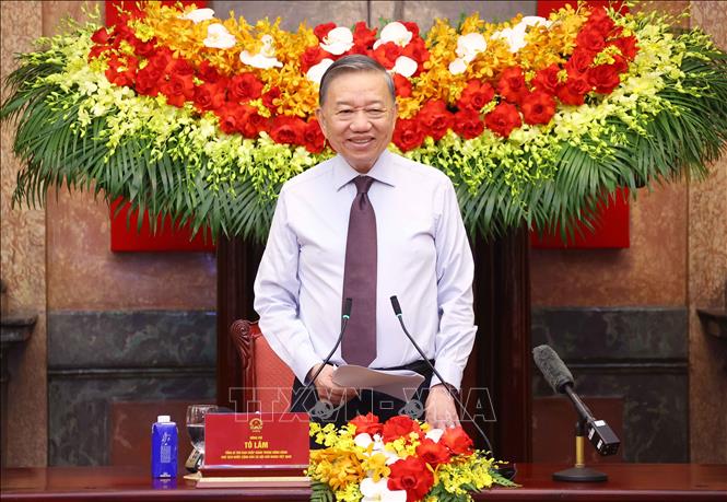 Tổng Bí thư, Chủ tịch nước Tô Lâm phát biểu chỉ đạo. Ảnh: Văn Điệp – TTXVN