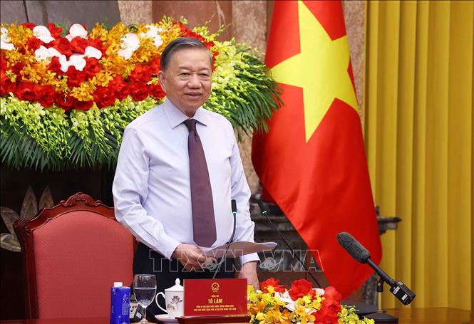 Tổng Bí thư, Chủ tịch nước Tô Lâm phát biểu chỉ đạo. Ảnh: Văn Điệp – TTXVN
