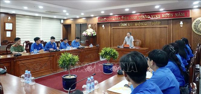 Quang cảnh buổi gặp mặt. Ảnh: Hồng Nhung - TTXVN
                              