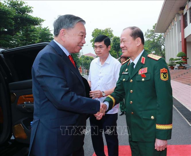 Tổng Bí thư, Chủ tịch nước Tô Lâm đến dự Đại hội. Ảnh: Trọng Đức - TTXVN